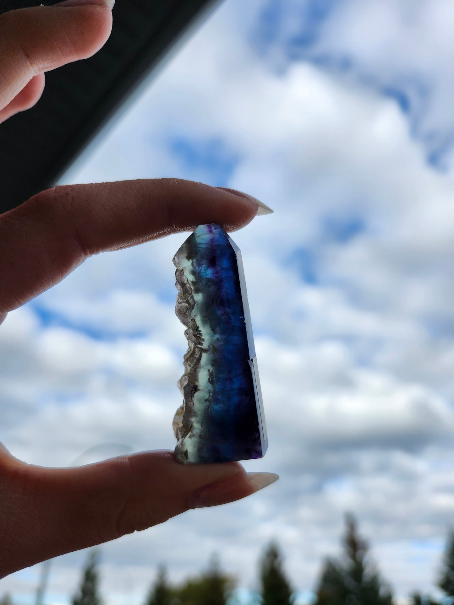 FLUORITE ROUGH EDGE TOWER