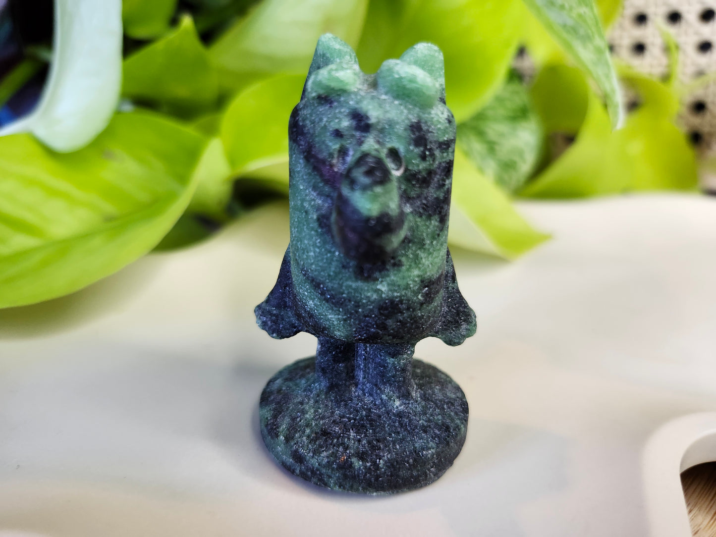 RUBY ZOISITE BLUEY  (CARVING)