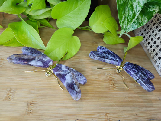 AMETHYST DRAGONFLY  (CARVING)