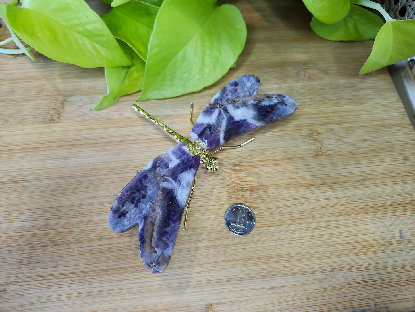 AMETHYST DRAGONFLY  (CARVING)