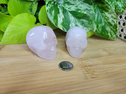 ROSE QUARTZ SKULL