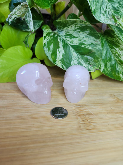 ROSE QUARTZ SKULL