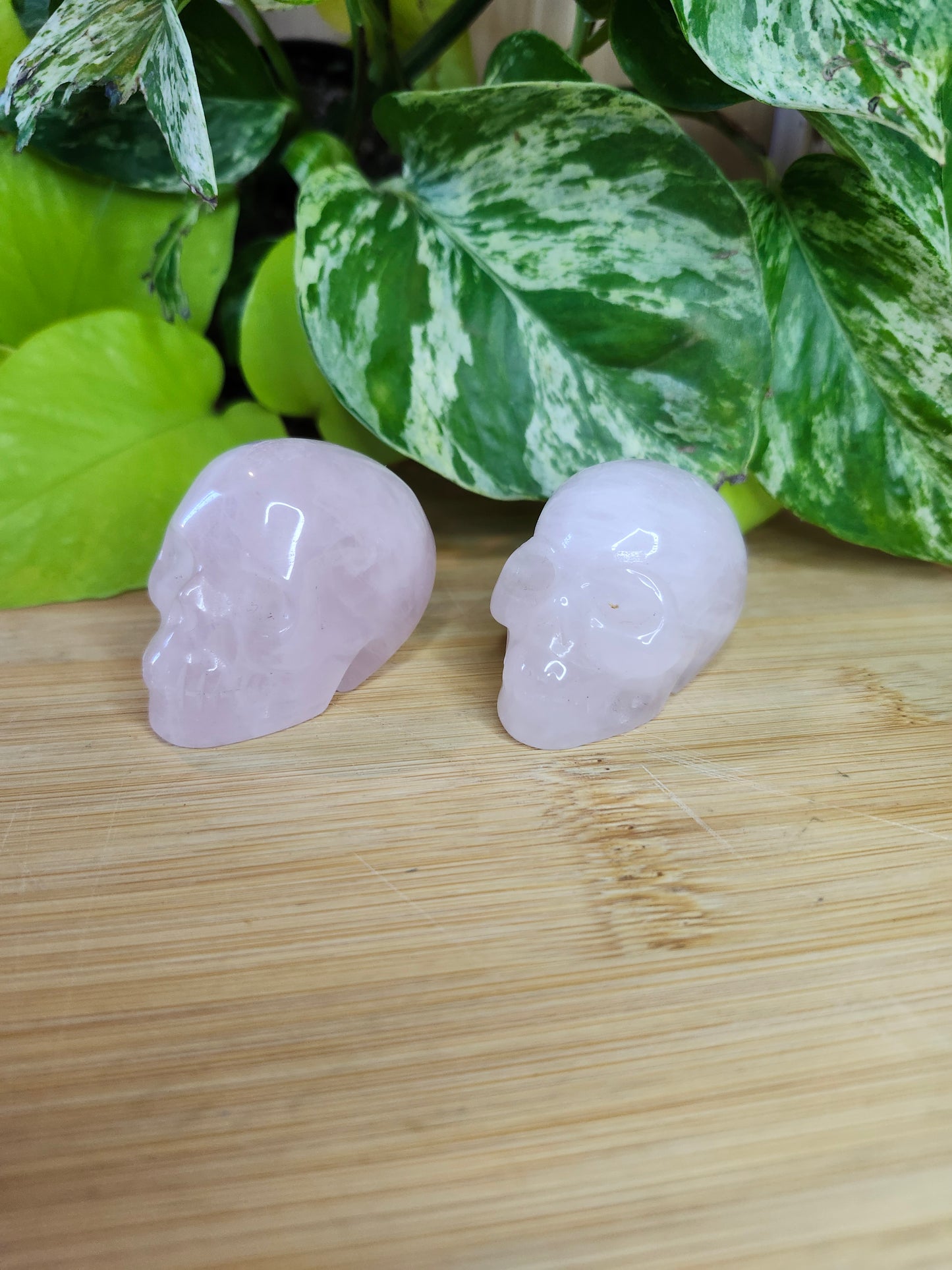 ROSE QUARTZ SKULL (CARVING)