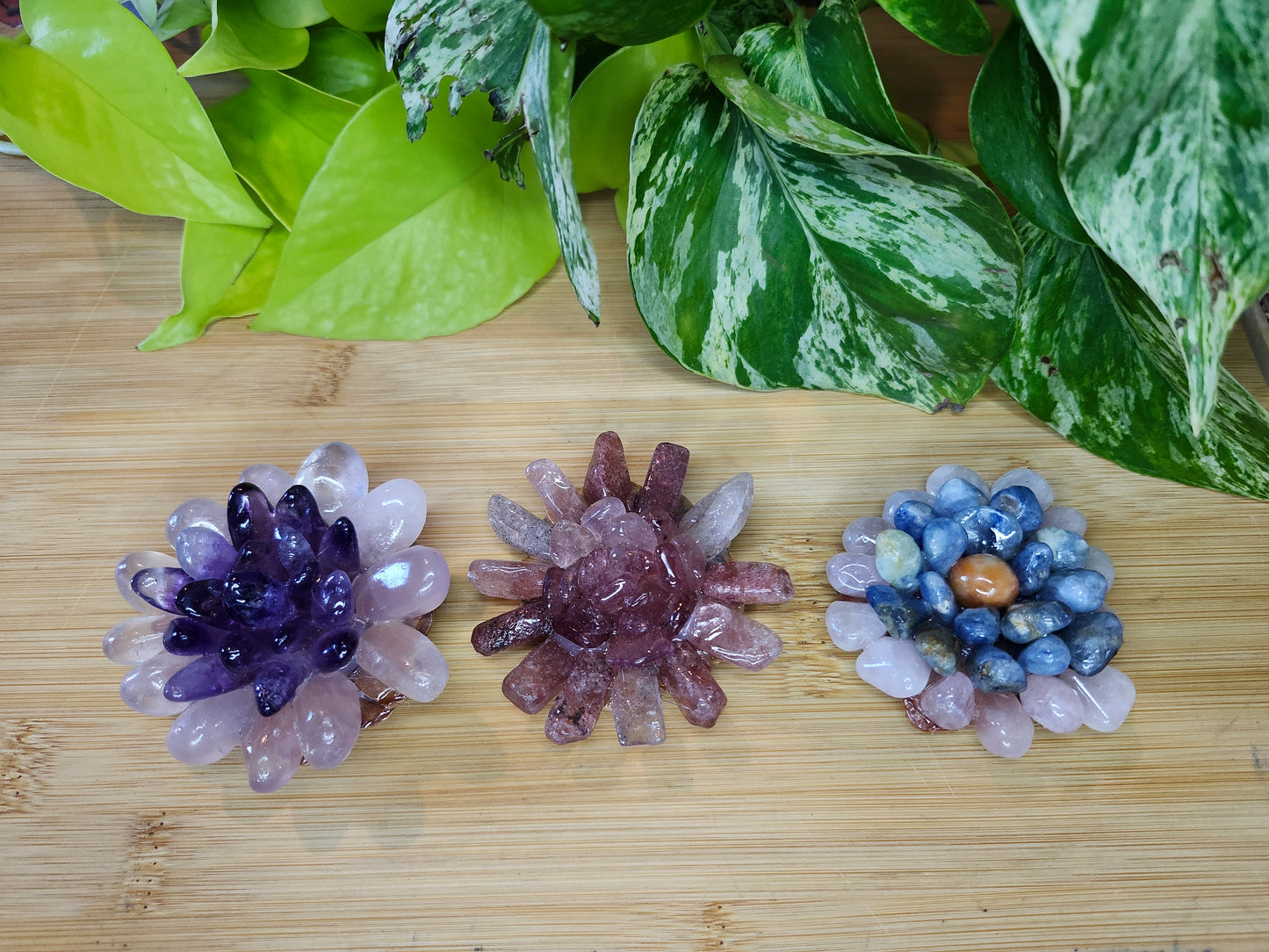 ASSORTED FLOWERS  (CARVING)