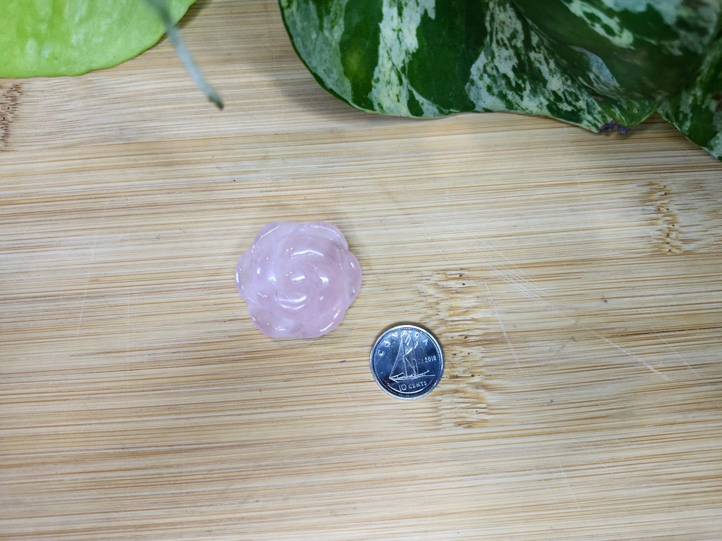 ROSE QUARTZ ROSE (CARVING)