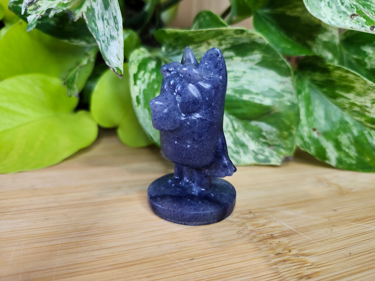 BLUE ADVENTURINE BLUEY  (CARVING)