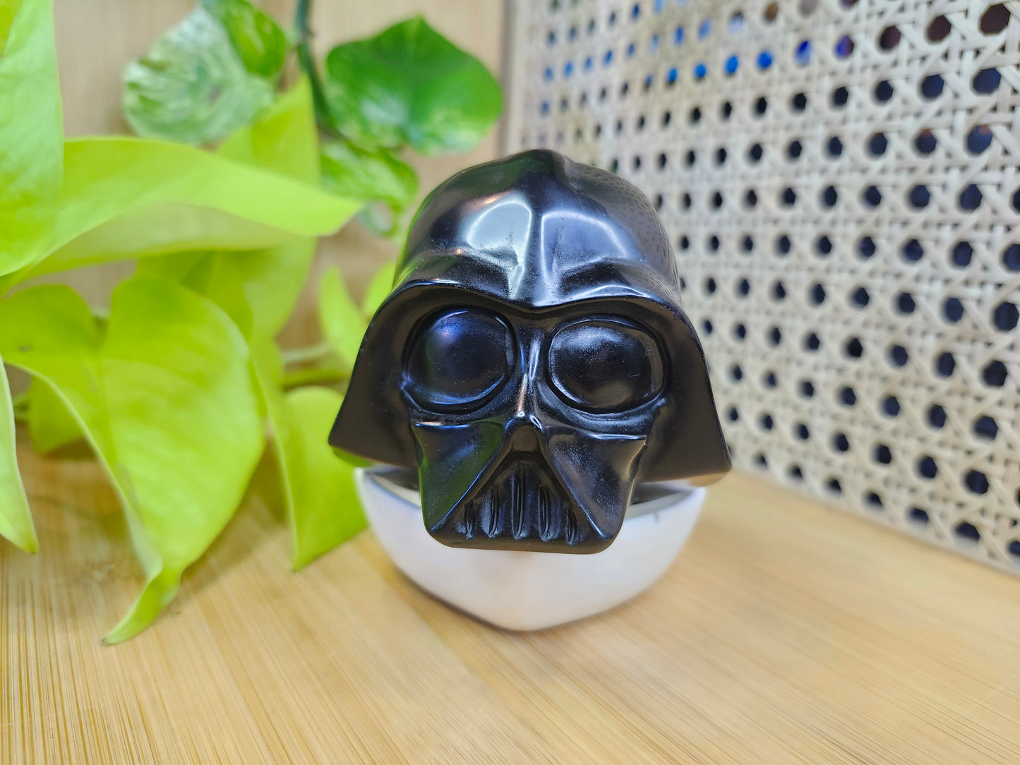 BLACK OBSIDIAN VADER HELMET