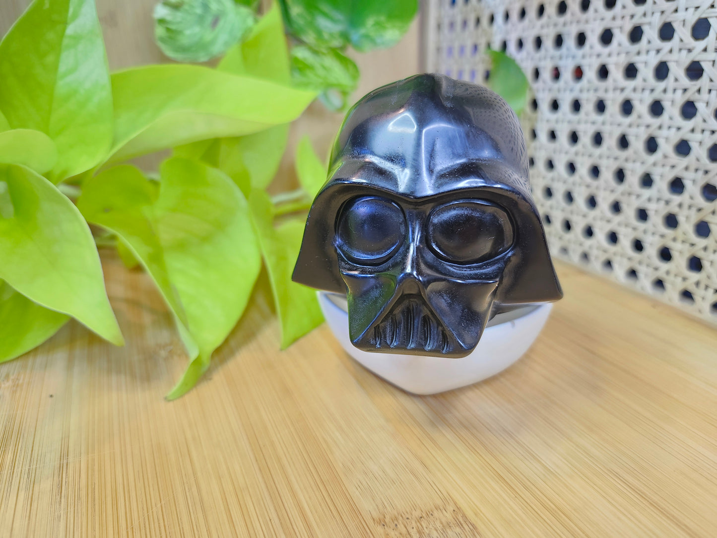 BLACK OBSIDIAN VADER HELMET