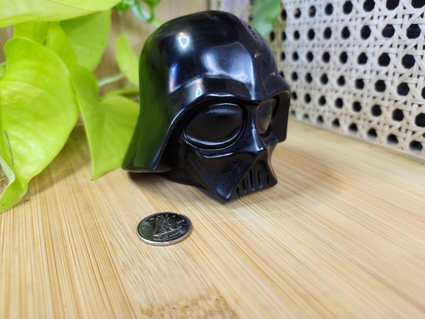 BLACK OBSIDIAN VADER HELMET