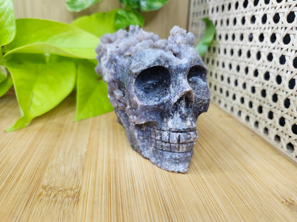 GRAPE AGATE SKULL