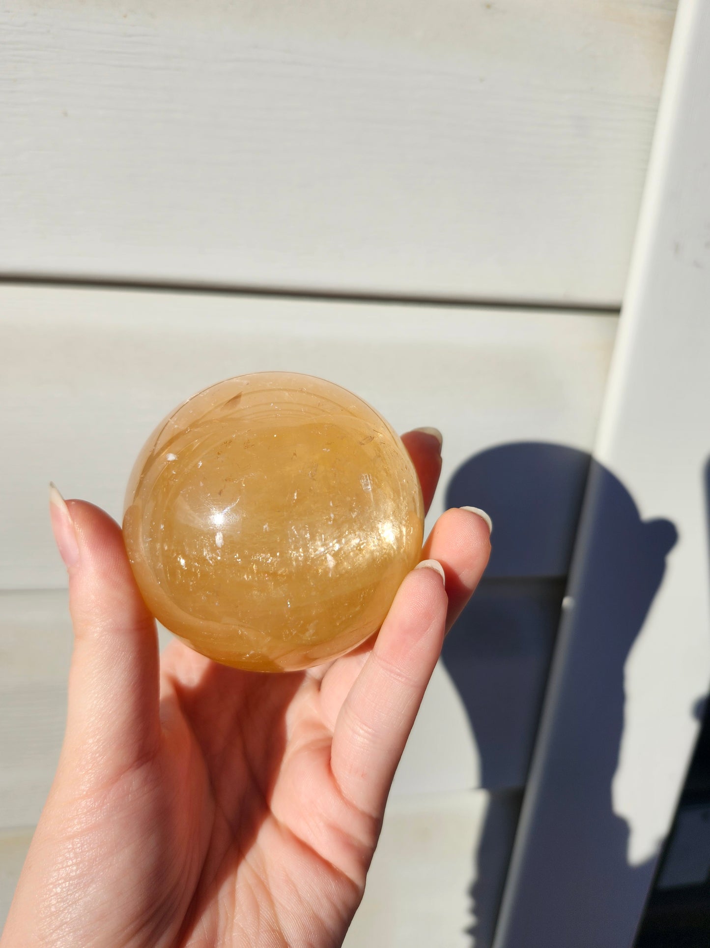 HONEY CALCITE SPHERE