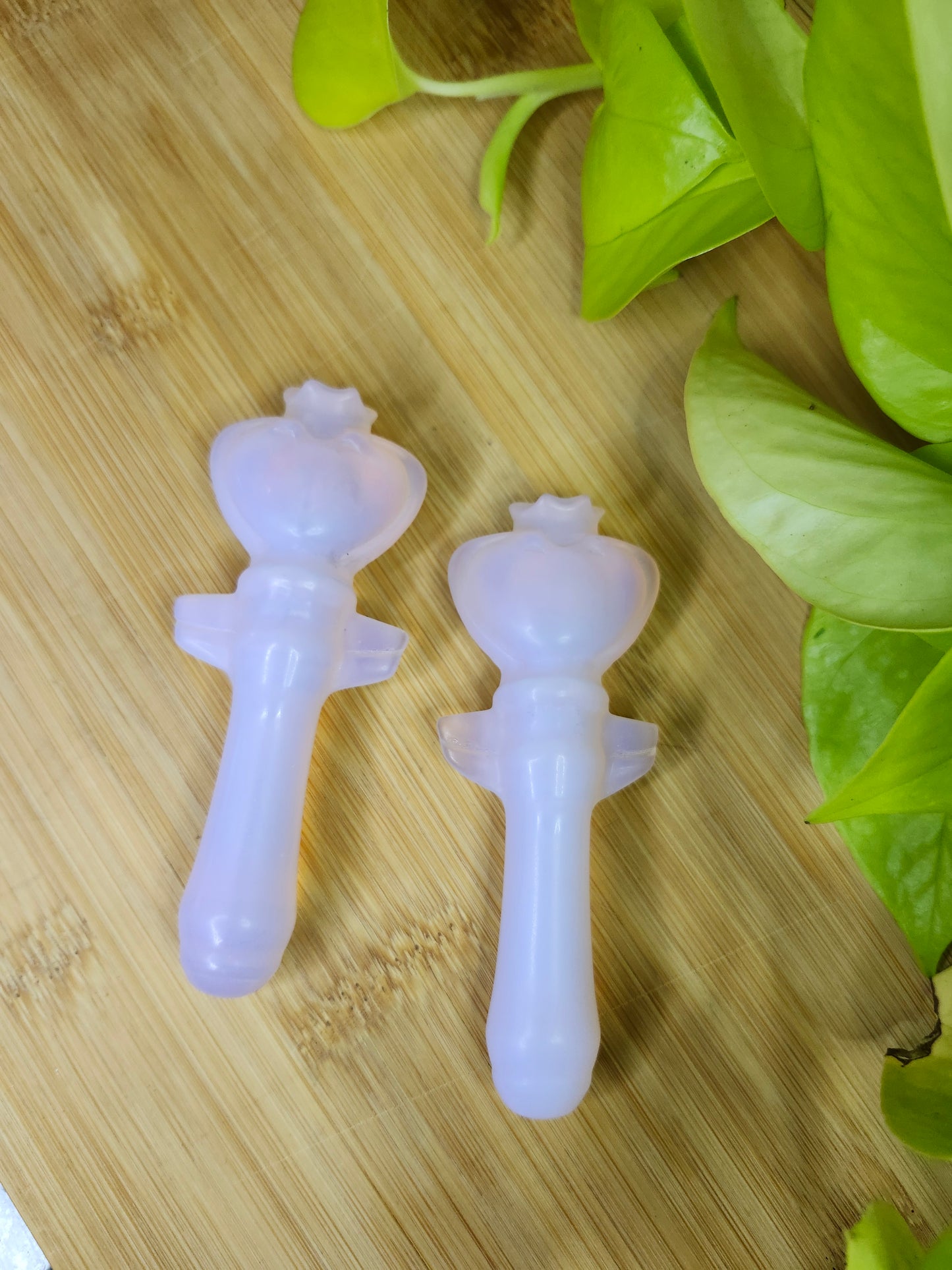 PINK OPALITE HEART SEPTRE (SAILOR MOON) (CARVING)