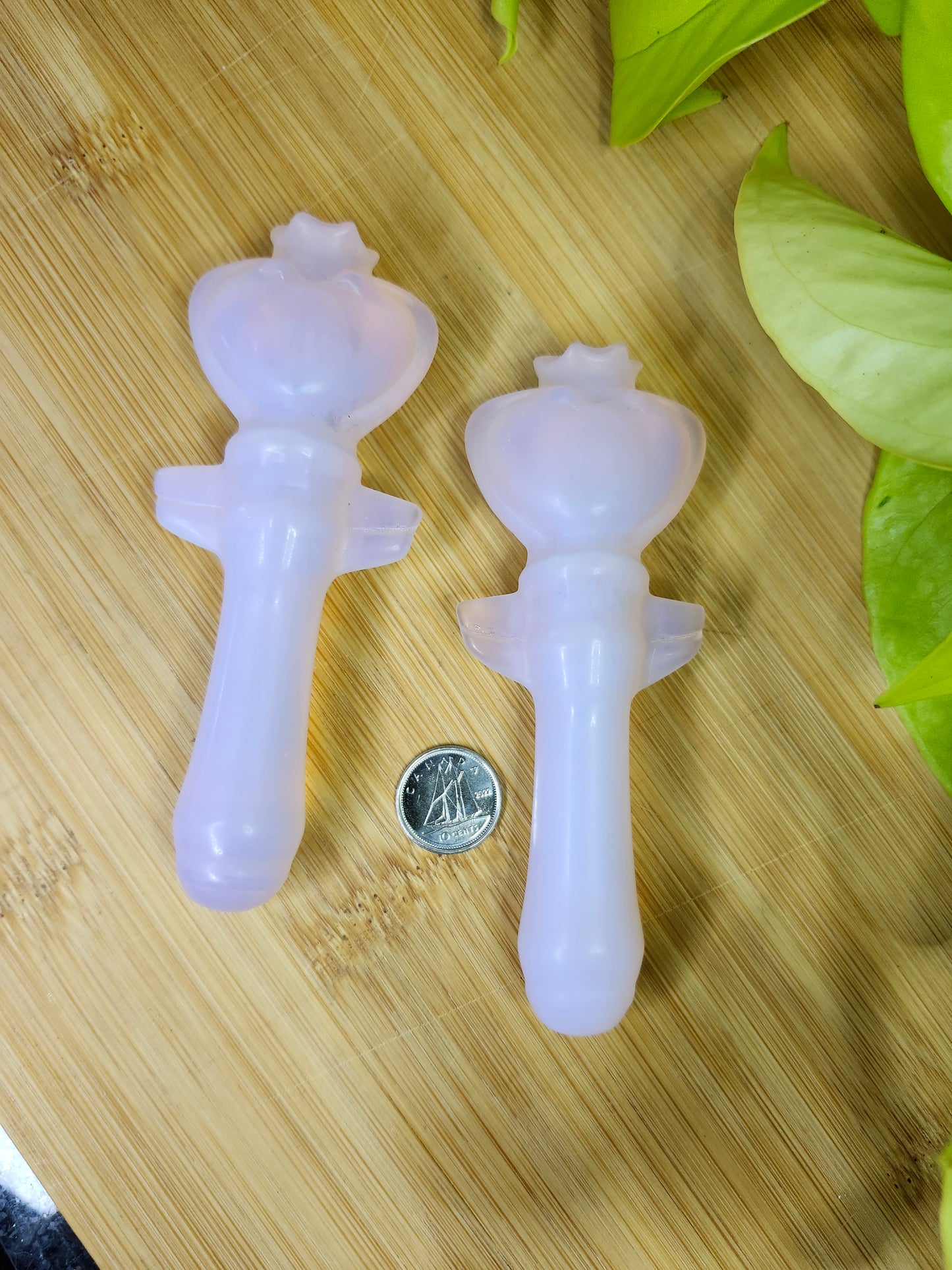 PINK OPALITE HEART SEPTRE (SAILOR MOON) (CARVING)