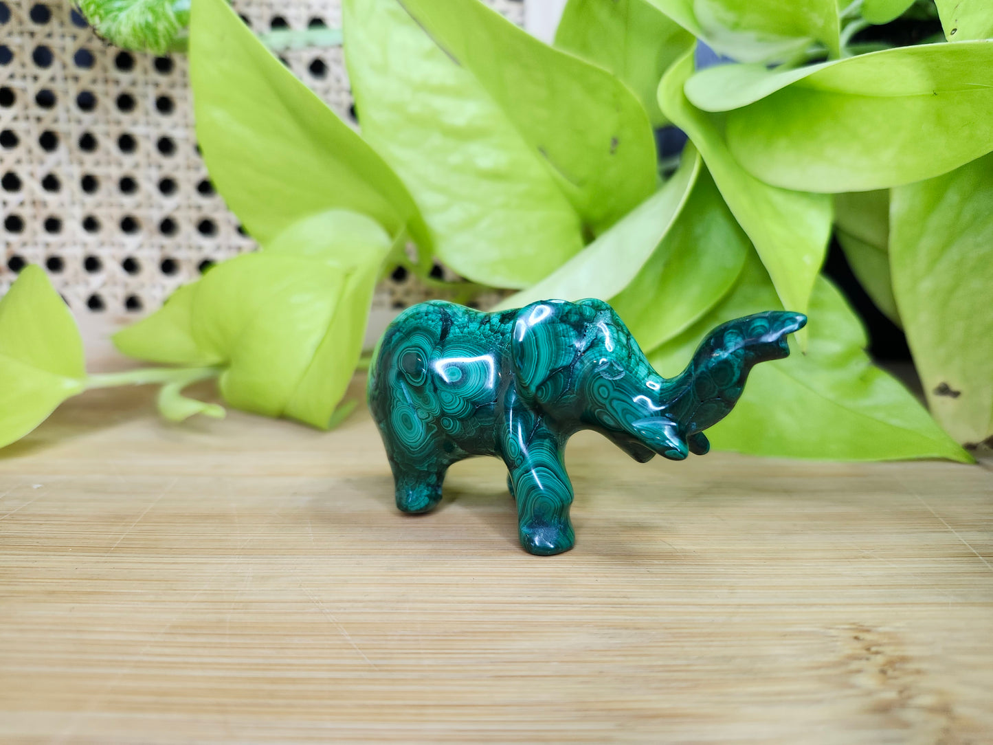 MALACHITE ELEPHANT (CARVING)