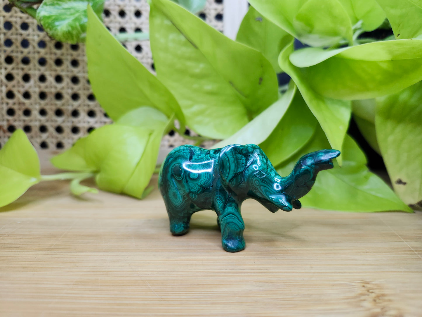 MALACHITE ELEPHANT (CARVING)