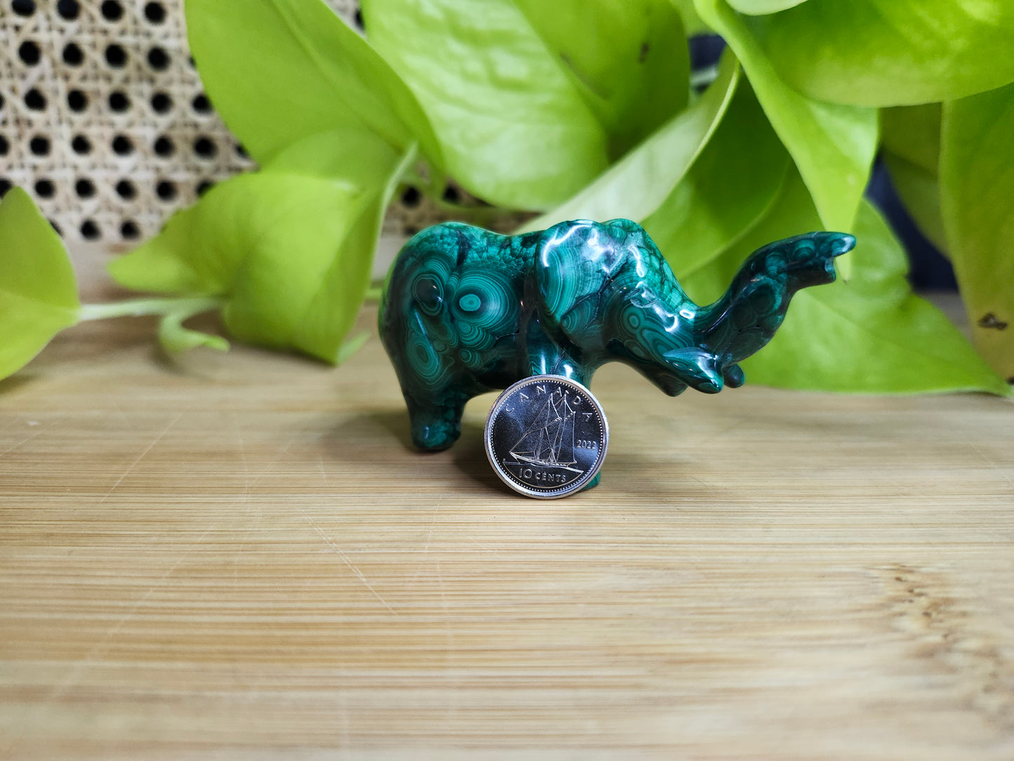 MALACHITE ELEPHANT (CARVING)