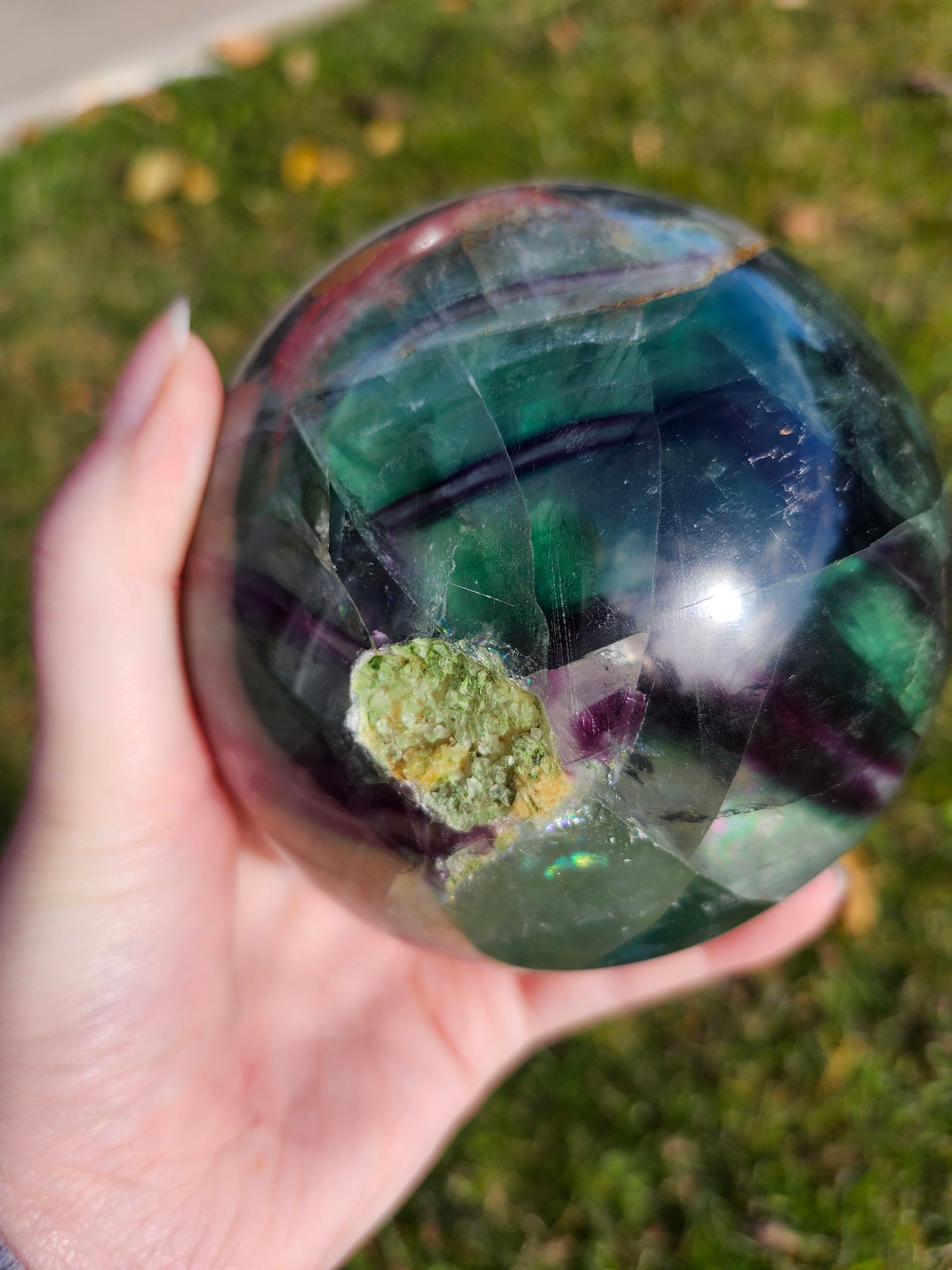 FLUORITE SPHERE LG