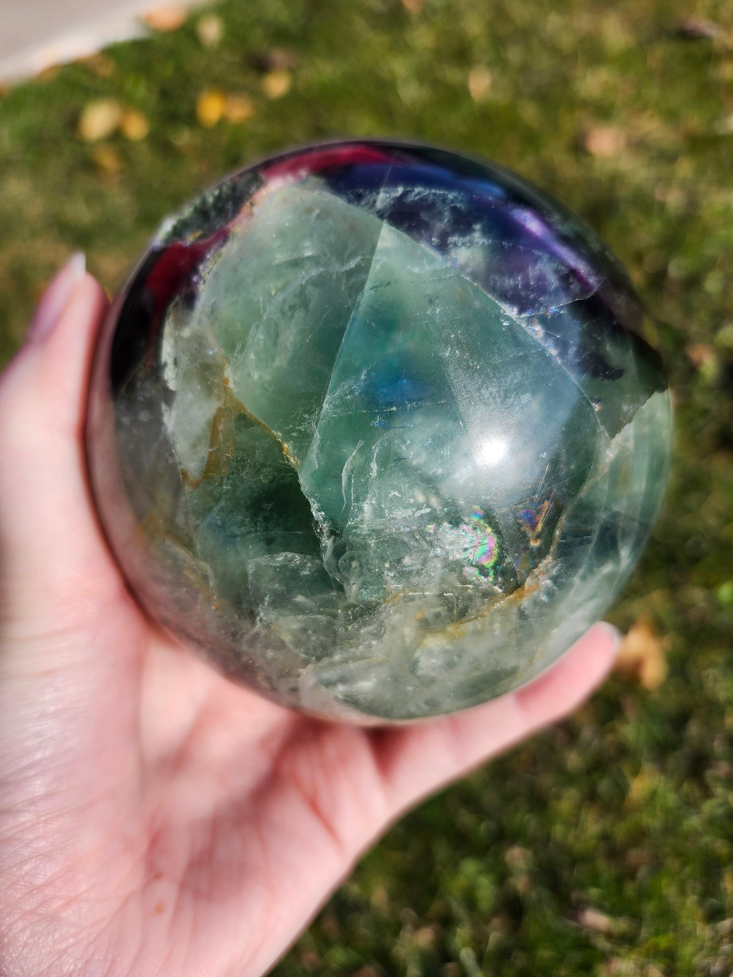 FLUORITE SPHERE LG