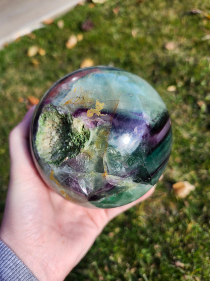 FLUORITE SPHERE LG