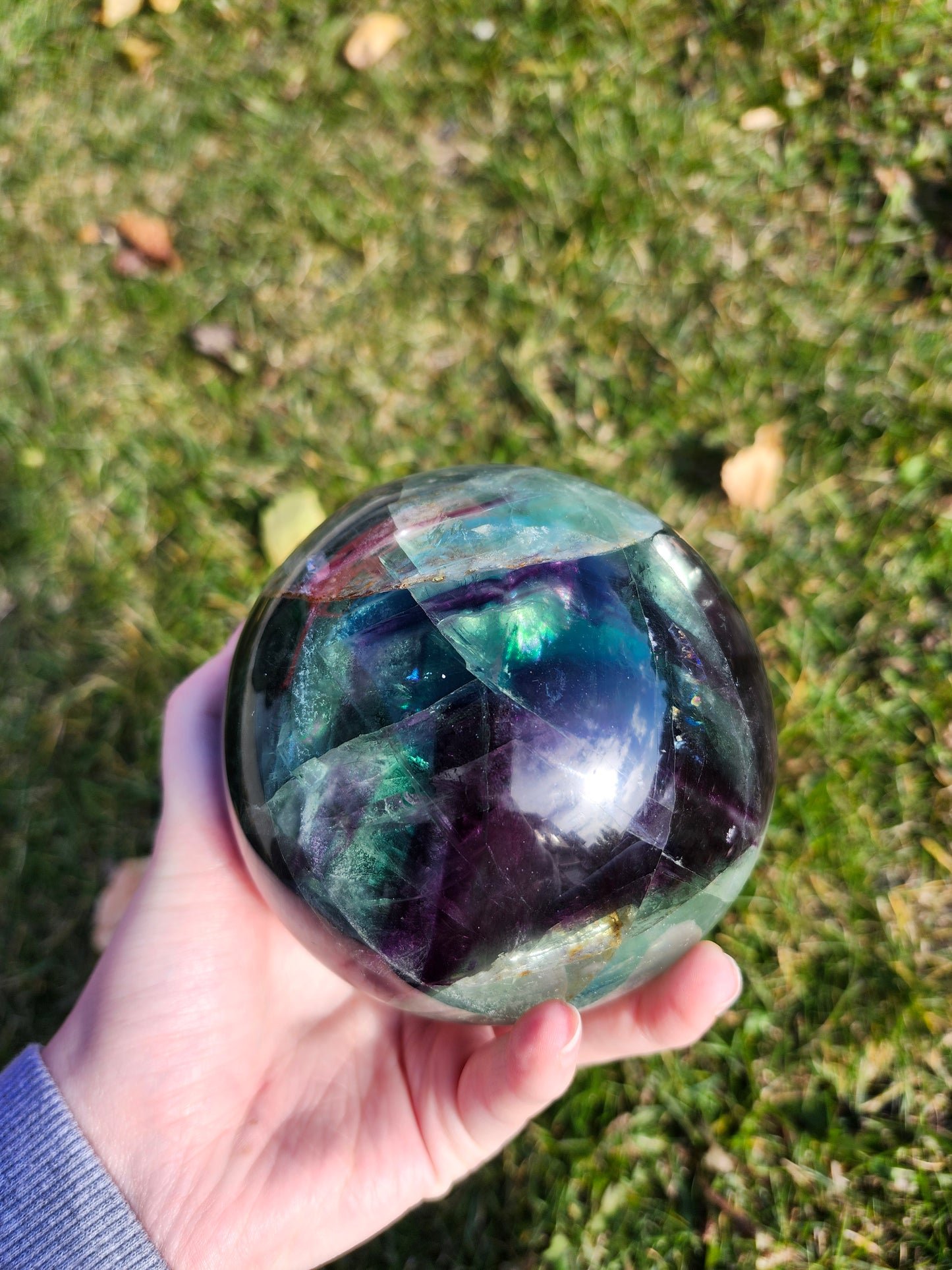 FLUORITE SPHERE LG