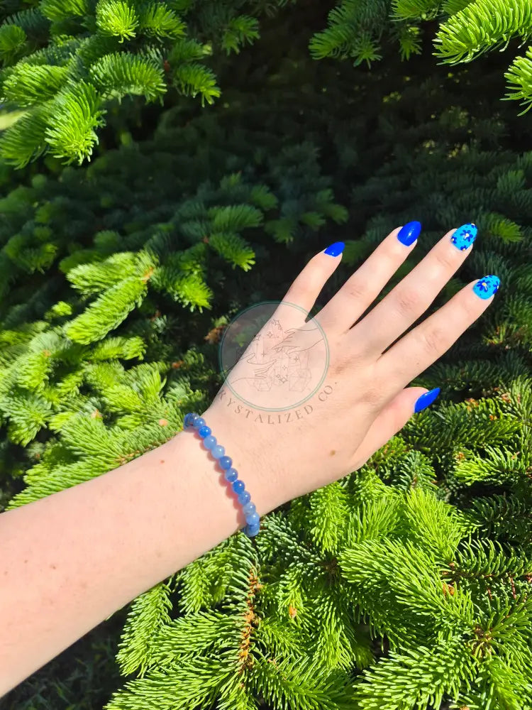 6MM BLUE AVENTURINE BRACELET