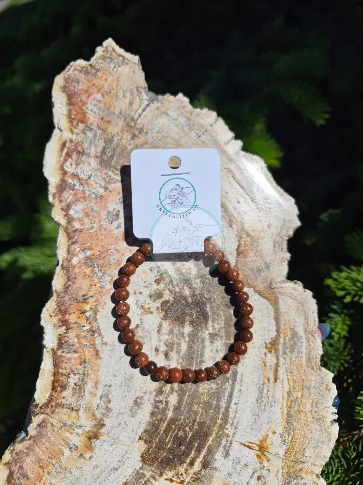 6MM GOLDSTONE BRACELET