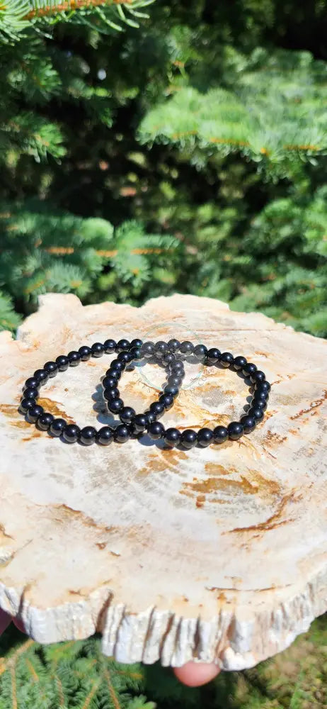 6mm OBSIDIAN BRACELET