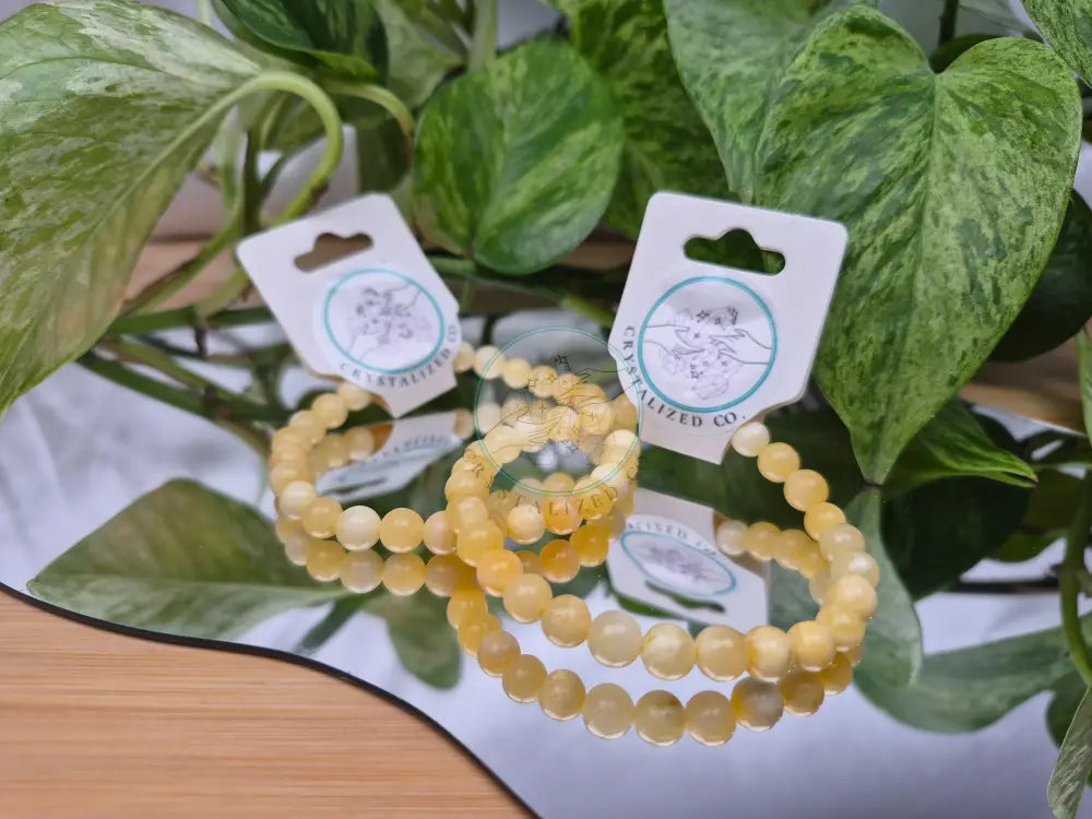6MM ORANGE CALCITE BRACELET