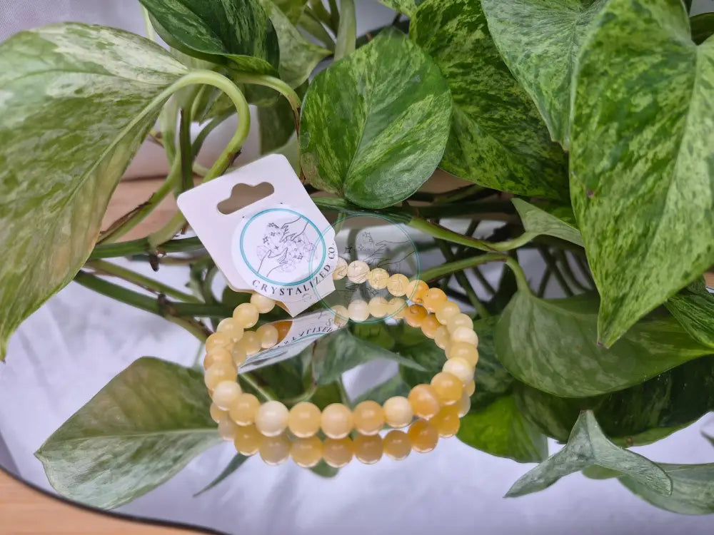 6MM ORANGE CALCITE BRACELET