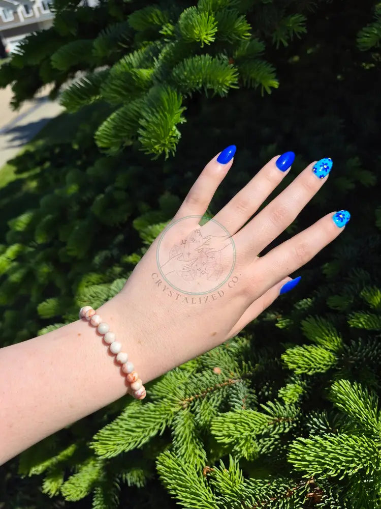 6MM RED VEIN JASPER BRACELET