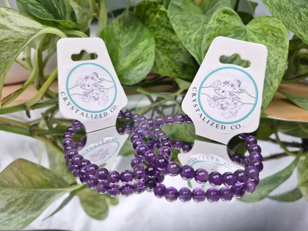 8MM AMETHYST BRACELET