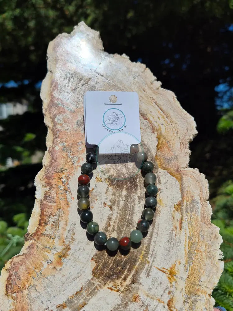 8MM BLOODSTONE BRACELET
