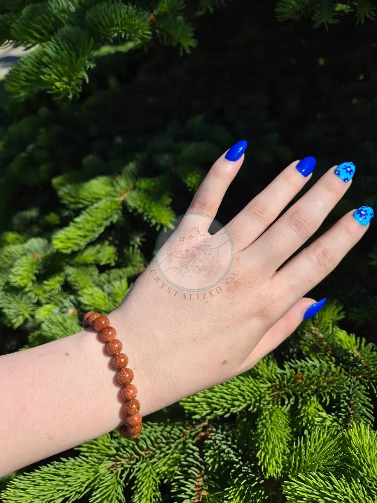 8MM GOLDSTONE BRACELET
