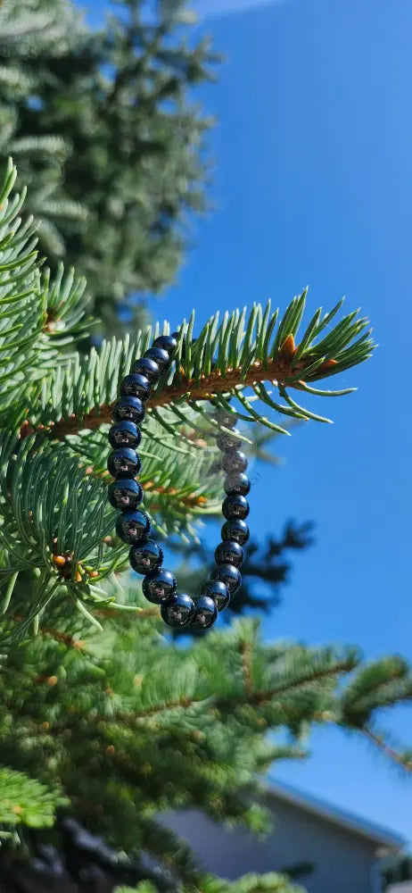 8mm HEMATITE BRACELET
