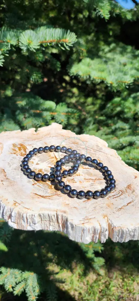 8mm HEMATITE BRACELET