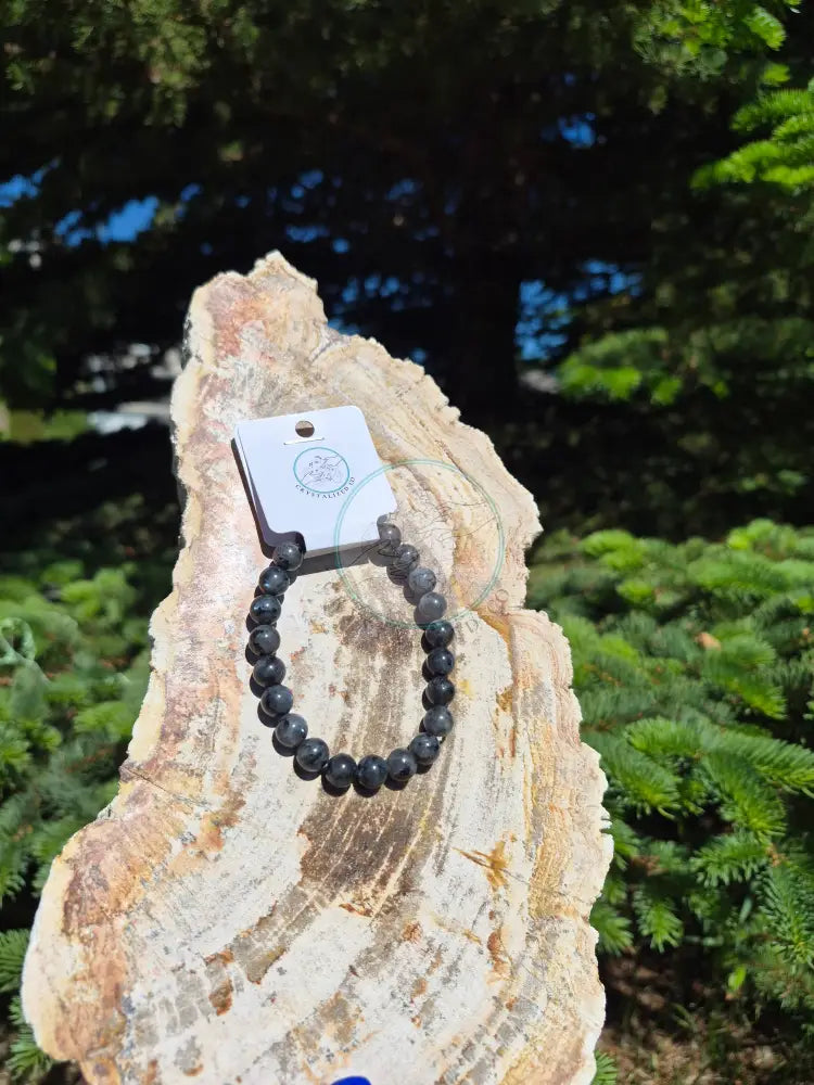 8MM LARVIKITE BRACELET