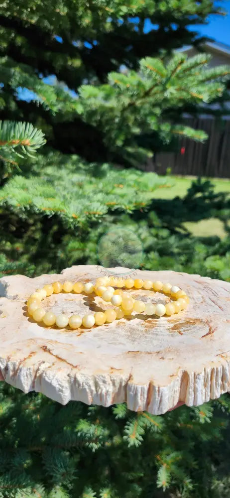 8mm ORANGE CALCITE BRACELET