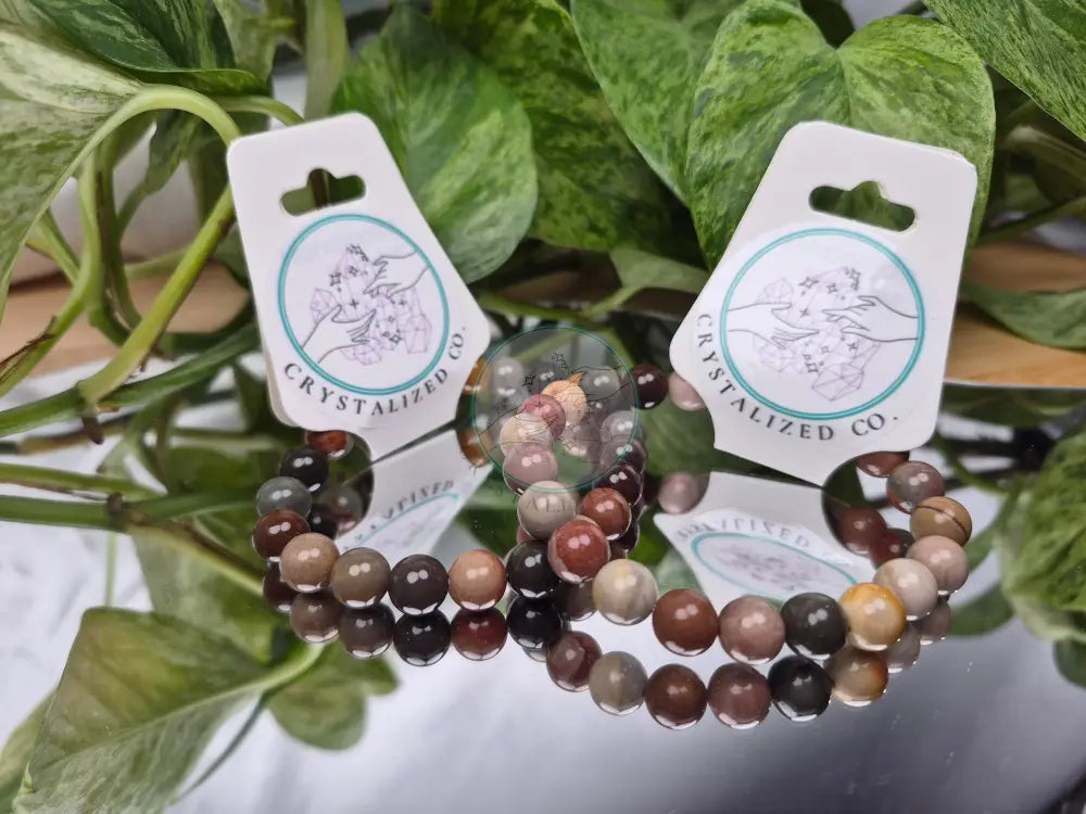 8MM POLYCHROME JASPER BRACELET