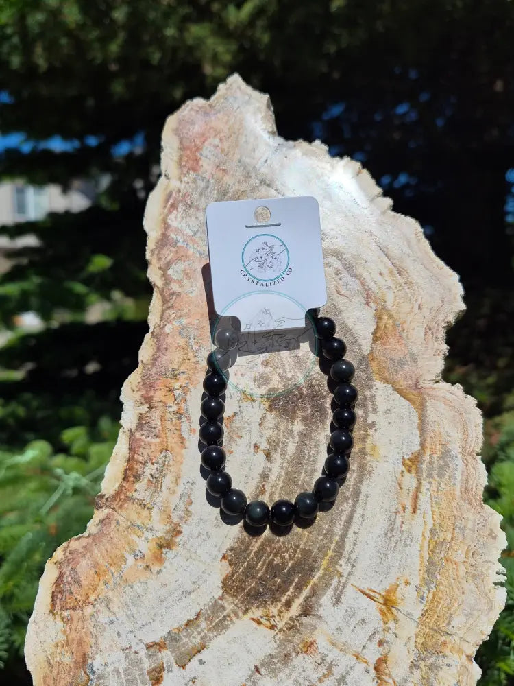 8MM RAINBOW OBSIDIAN BRACELET