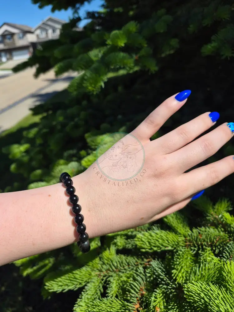 8MM RAINBOW OBSIDIAN BRACELET