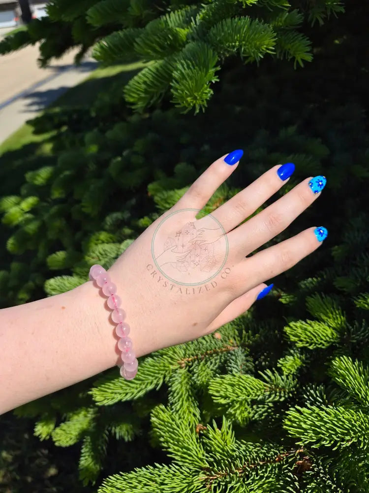 8MM ROSE QUARTZ BRACELET