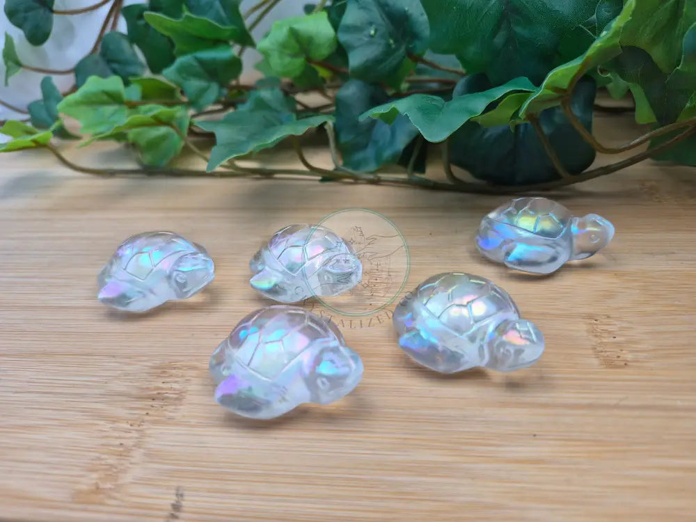 AURA COATED GLASS TURTLE