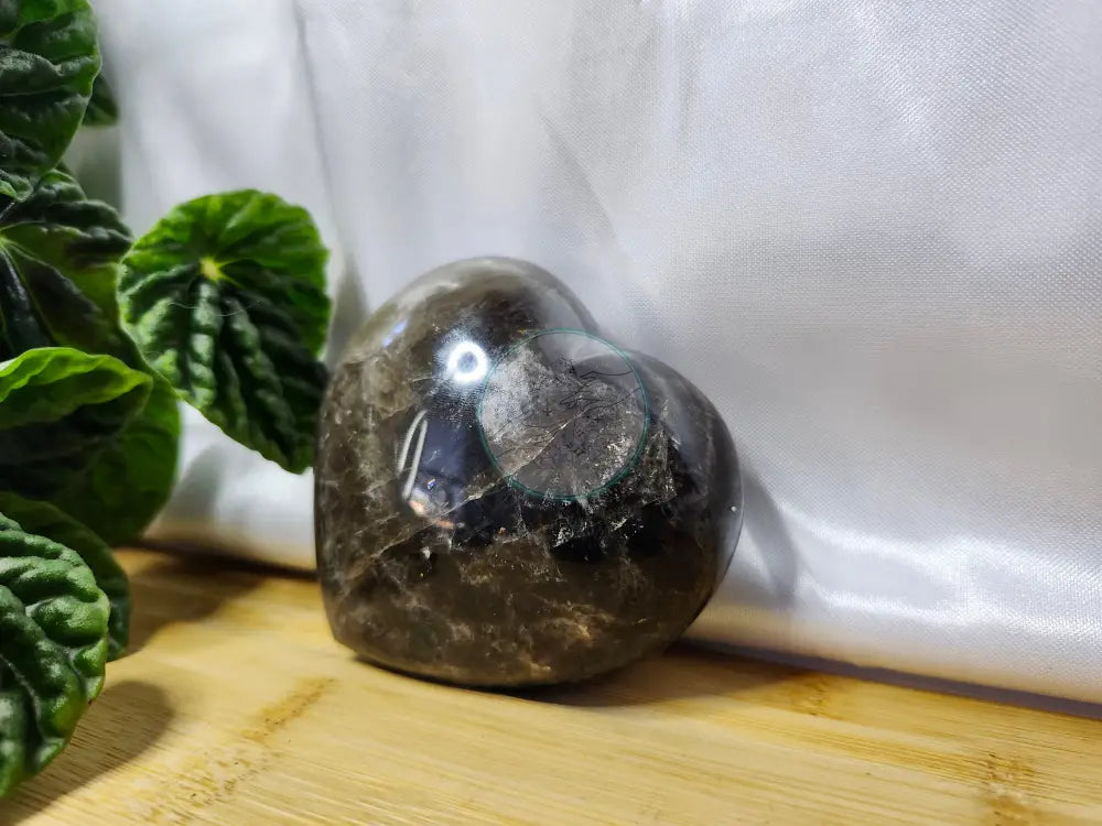 BLACK MOONSTONE HEART
