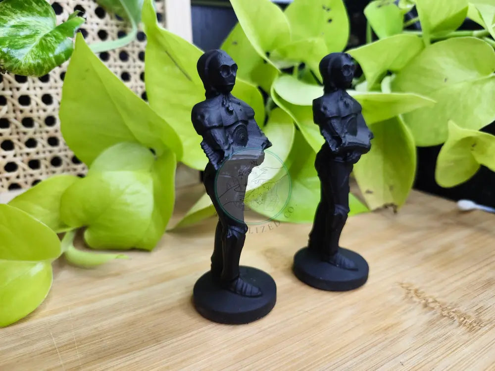 BLACK OBSIDIAN C3PO - CARVING