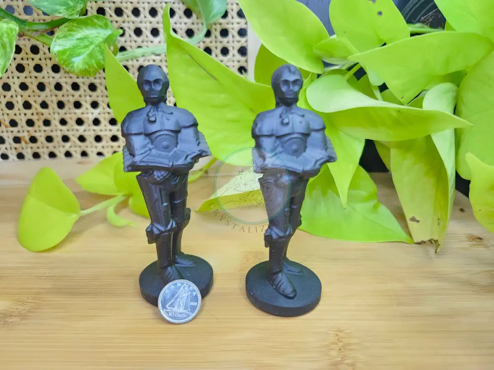 BLACK OBSIDIAN C3PO - CARVING