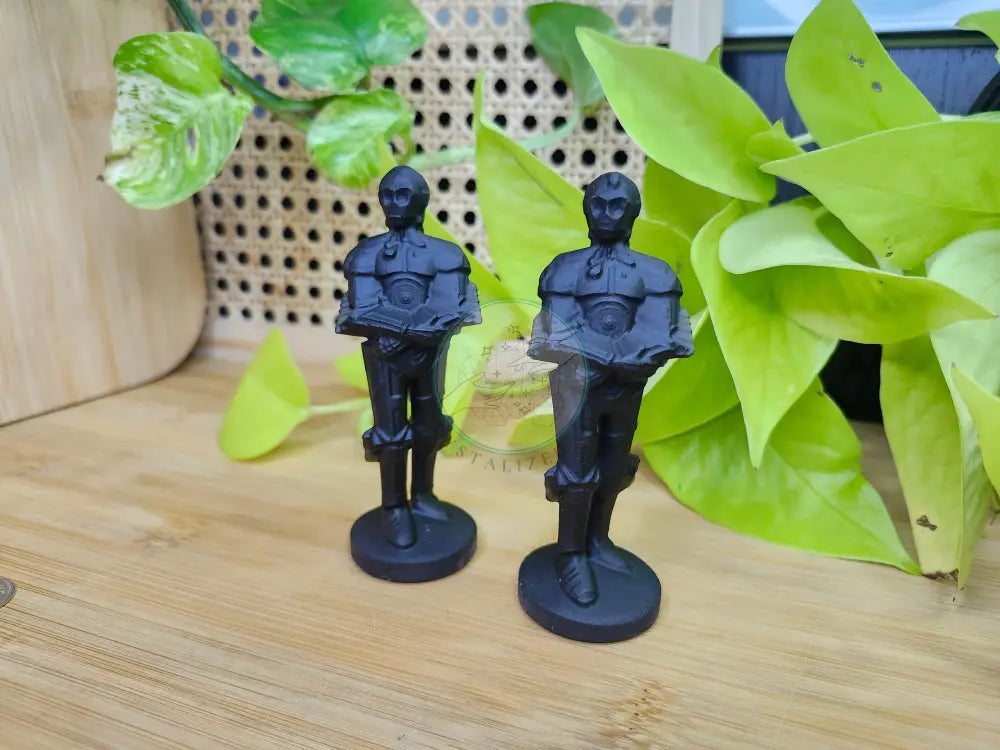 BLACK OBSIDIAN C3PO - CARVING