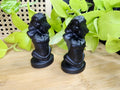 BLACK OBSIDIAN CAPTAIN MARVEL BUST - CARVING