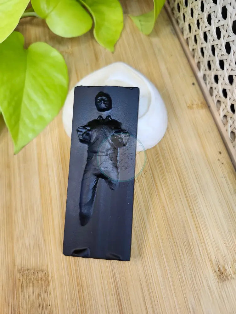 BLACK OBSIDIAN HAN SOLO IN CARBONITE - CARVING