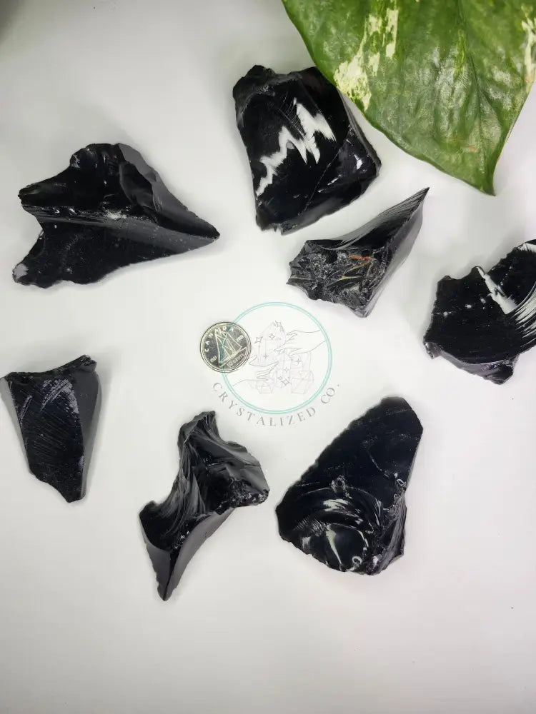 BLACK OBSIDIAN ROUGH STONE - ROUGH STONES