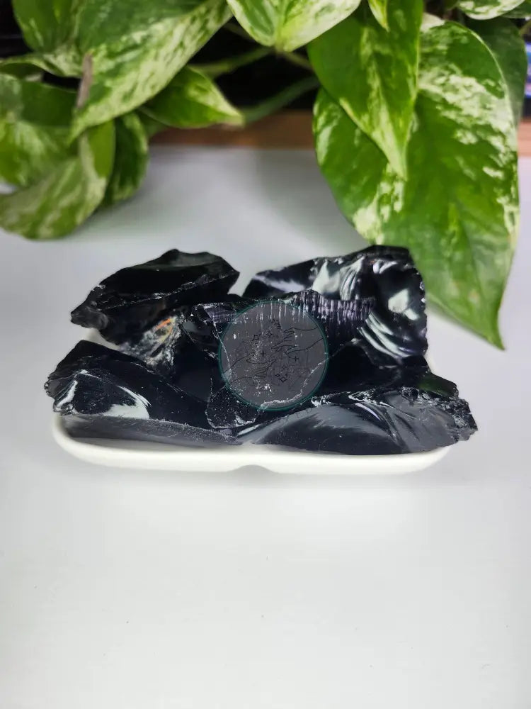 BLACK OBSIDIAN ROUGH STONE - ROUGH STONES